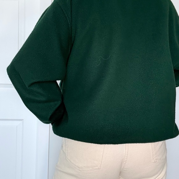 Deep Green Plush Fleece Jacket - XL - Picture 3 of 6